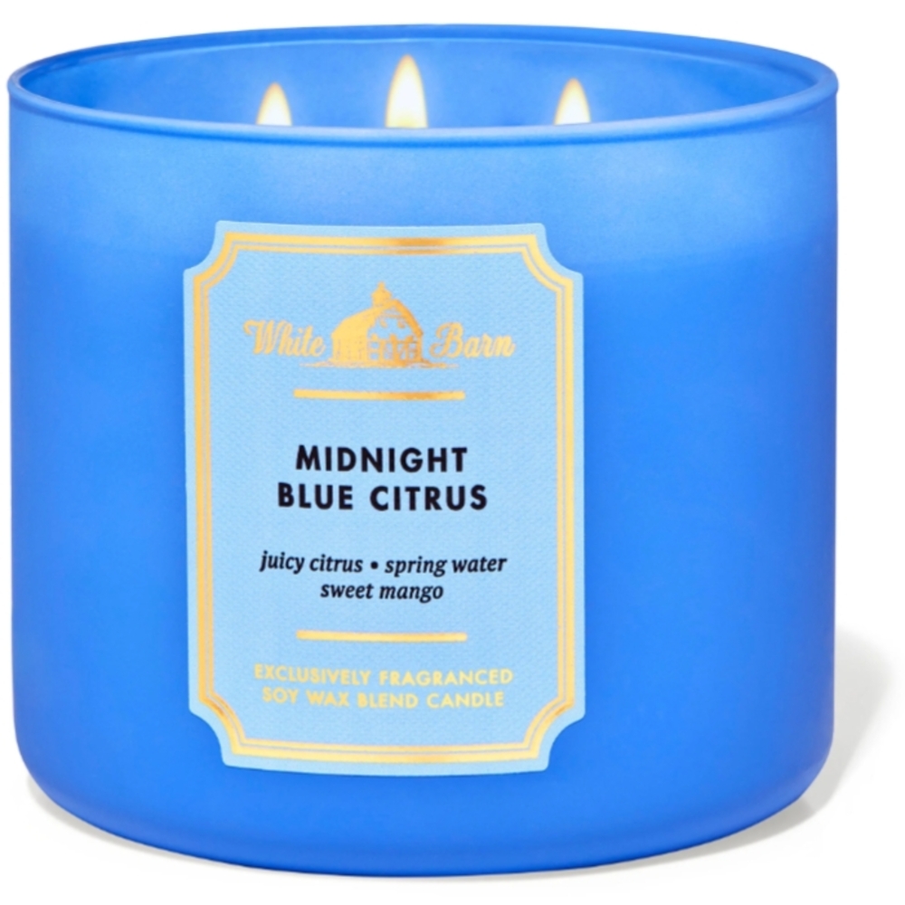 BRAND NEW *White Barn Midnight Blue Citrus Candle